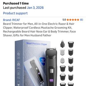 All-in-One electric razor and hair clipper for Men